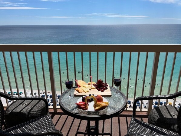 Balcony with ocean view