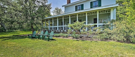 Schroon Lake Vacation Rental | 4BR | 2.5BA | 1,608 Sq Ft | Steps Required