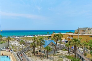 beach & pool views from the balcony