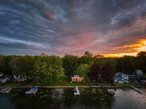 The kind of lakefront no one else offers. Expansive shoreline, full privacy, and views that make early mornings worth it.