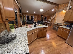 Kitchen The Gathering Cabin at Rock House Cabins