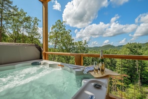 The hot tub and the view