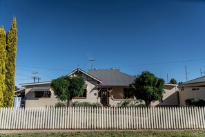 Front facade of home and garden