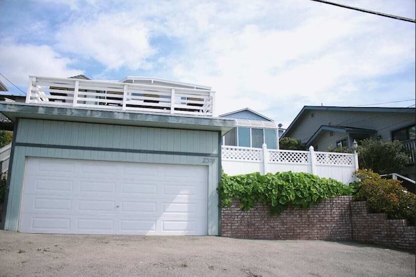 Front view of the house