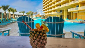 Spend your days lounging by the pool…