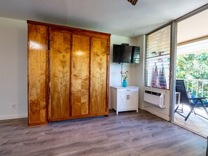 Beautiful Koa wood Full-size Murphy bed with 9" thick mattress