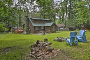 Cottage Exterior | Fire Pit | Spacious Yard