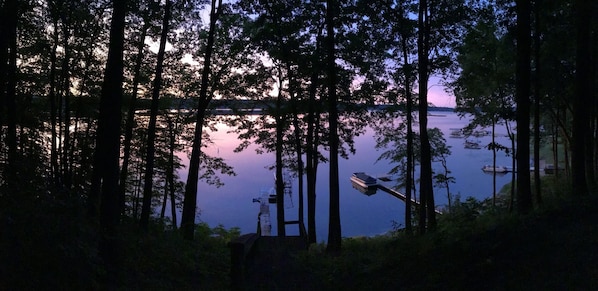 Sunrise from the screened in porch