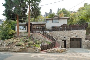 Stairs up to the home.