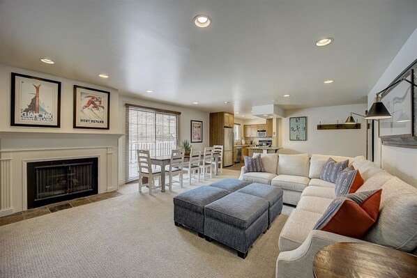 or you prefer to curl up on the couch with a fire blazing, this house is the space.