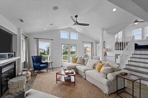 beach house living room