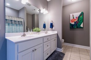 The master suite has its own onsuite full bath