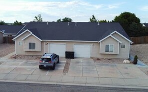 You will be in the home on the left.