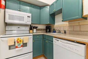 The room was clean and well-equipped with all we needed. We cooked delicious meals.  -Lori F.