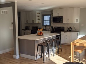 Kitchen with large island 