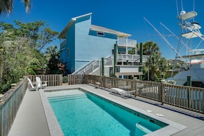 Pool/Patio | Breathe Easy Rentals - Always a fun time pool side. Your very on private pool.