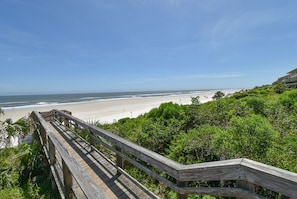 Vue sur la plage/l’océan