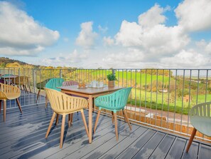 Balcony | Foxglove - Bincombe Country Cottages, Over Stowey, near Bridgwater