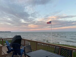 Sunset views on the deck never disappoint!