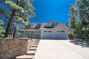 Front entrance and garage 