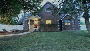 Front View of Historic Red Brick home