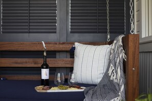 PRIVATE PORCH W/CUSTOM HANGING BED