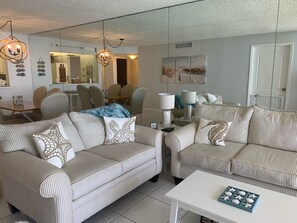 Coastal living room with a view!