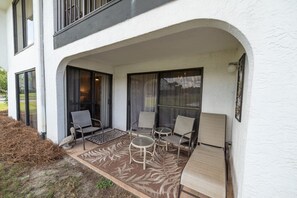 Step out onto your ground floor patio from your great room and main bedroom, too.