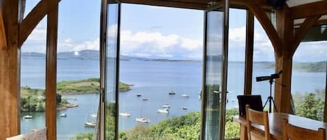 the public rooms, dining room, lounge and sunroom share outstanding Loch views