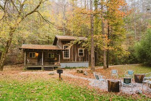 Tucked into the trees