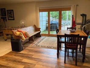 Entry way and dining area.
