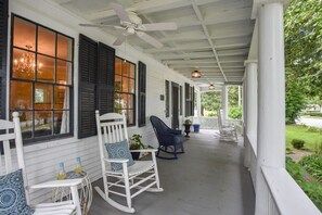 Wraparound porch overlooking Captain's Mile.