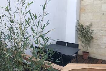 Studio on second floor with terrace