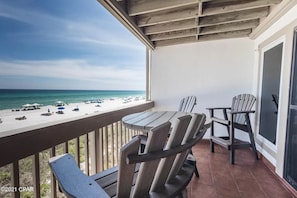 Your Own Private Beach Front Covered Balcony Off the Living Room