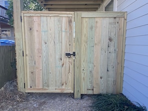 gate to enter upstairs unit