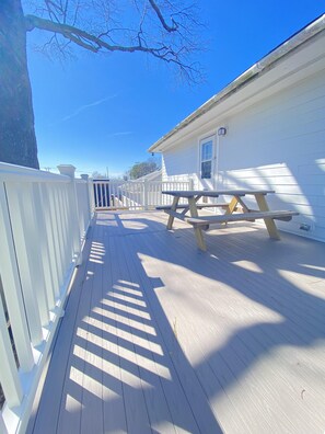 upstairs deck