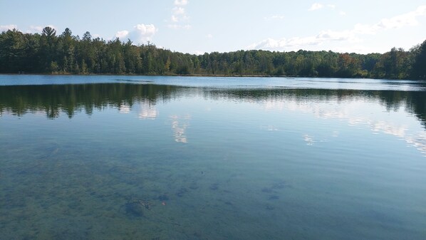 view of lake from dock