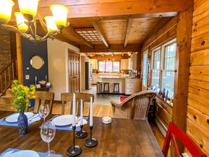 Open Dining and Kitchen Area