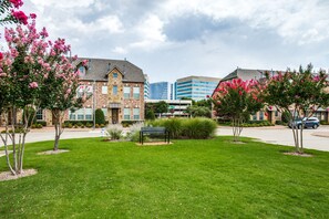 Park outside of town home. 
