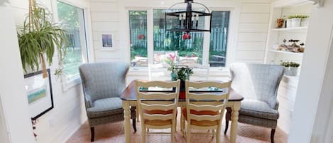 Bright dining room