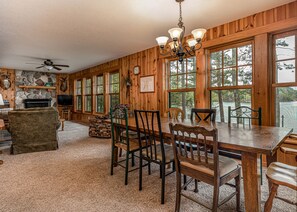 Open concept living/dining area