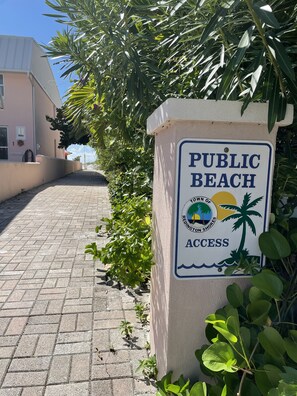 Pavered beach access