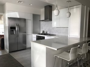 Updated, sleek and modern Kitchen