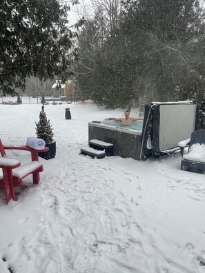 snowy spa time