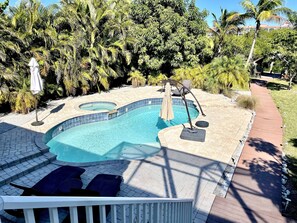 Private heated pool