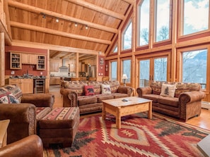 Rediker Retreat- Authentic Riverfront Luxury Log Home (1175)