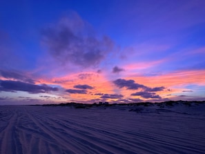 Beautiful sunset from the beach