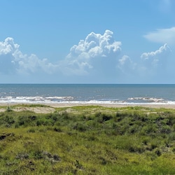 Beach view from the balcony