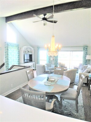 Upstairs Dining Room and Living Room