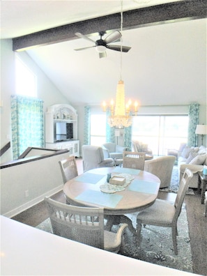 Upstairs Dining Room and Living Room